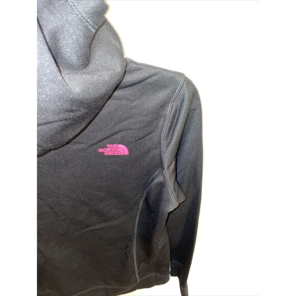 The North Face Athletic Hoodie Women’s Size Small Black Pink Pullover Long Slv - Picture 11 of 14
